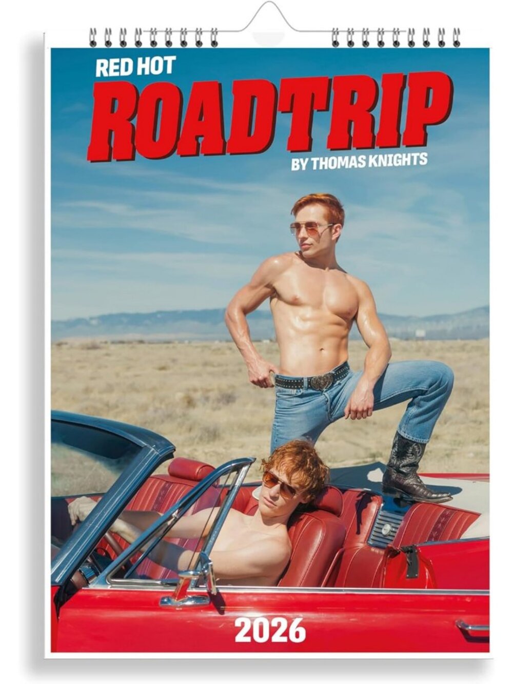 2026 Red Hot Roadtrip Calendar - Adventure Planning, Travel Inspiration, Wall